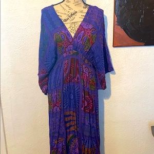 Earthbound patterned dress o/s